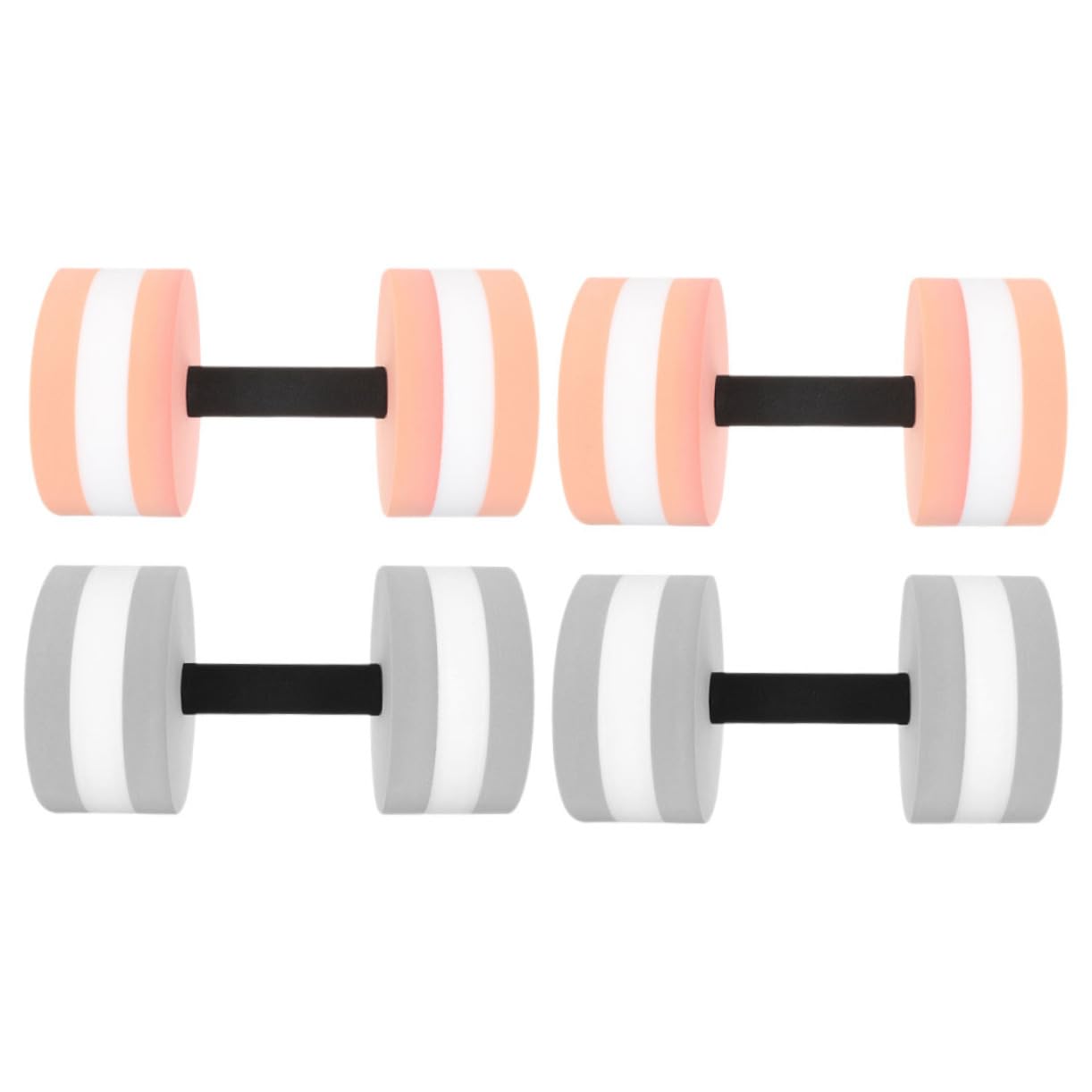 NAMOARLY 4Pcs Water Floating Dumbbells for Pool Exercise Aquatic Weights for Water Aerobics Lightweight Hand Weights for Underwater Fitness
