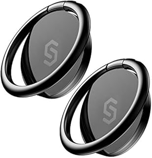 Syncwire Cell Phone Ring Holder Stand [2 Pack], 360 Degree Rotation Finger Ring Kickstand with Polished Metal Phone Grip for Magnetic Car Mount Compatible with iPhone, Samsung, LG, Sony, HTC