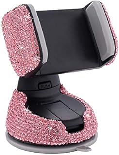 Uposao Mobile Phone Holder Car Ventilation Bling Rhinestone Glitter Diamond 360° Rotatable Car Smartphone Holder Car Mobile Phone Holder for iPhone 12 Samsung Huawei Smartphone
