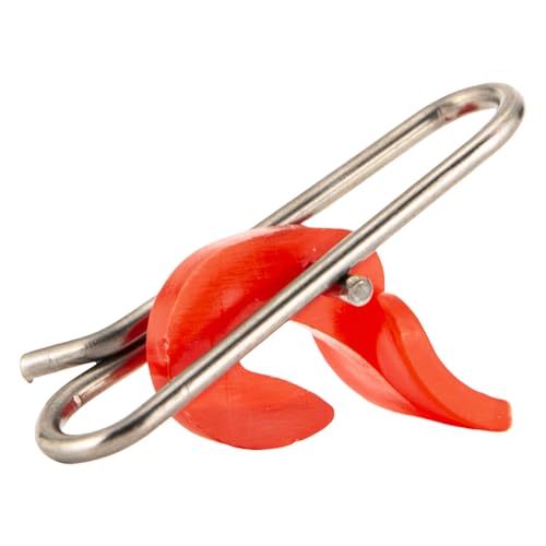 YHAILI 50 piezas de cebos de impacto, clip de liberación de cebos de acero inoxidable, clip de liberación de anzuelos de pesca