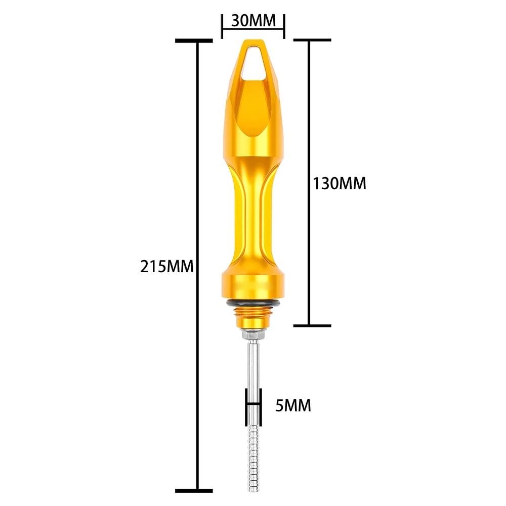 Compatible Para Hon&da Motor Tank Dipstick Motocicleta Aluminio Regla de aceite Medidor nivel sonda Varilla aceite motor(GD)