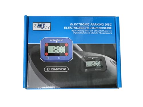 eMJay Digitale Elektronische Parkscheibe mit KBA-Zulassung