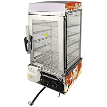 Electric Bun Steamer, Stainless Steel Food Hot Showcase, Bao Pao Steaming Machine