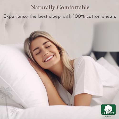 California Design Den Soft 100% Cotton Sheets Twin-Xl Bed Sheet Set With Deep Pockets, Extra Long Twin Cooling Sheets With Sateen Weave  thumb #1