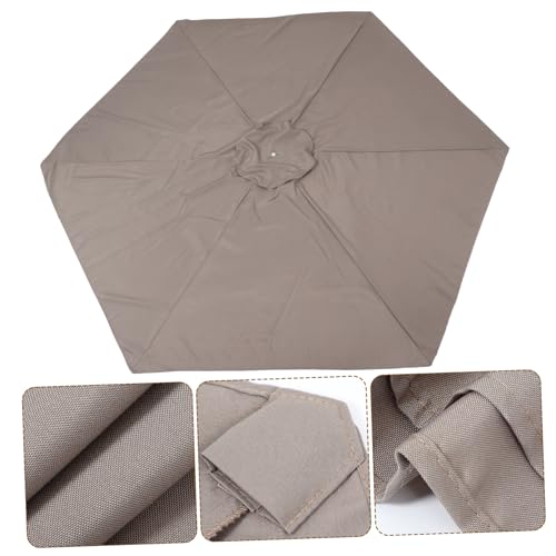 Toile de rechange pour parasol de terrasse jardin imperméable 3m - 6