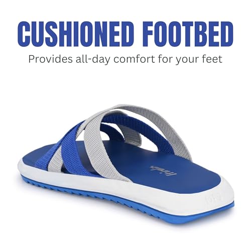 Image of Hirolas Men's Strappy Flip-Flop Slider Slippers