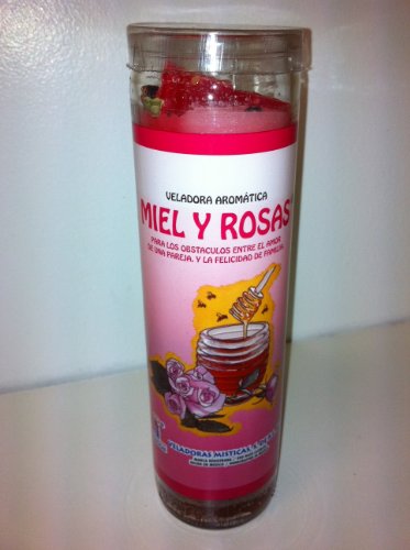 Honey and Roses (Miel Y Rosas) 7 Day Prepared Scented Candle in Glass
