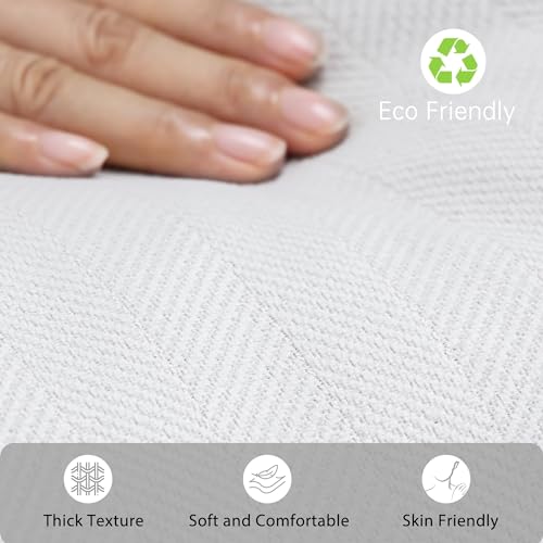 ZWJD Cream Pillow Covers 22x22 Set of 2 Chenille Throw Pillow Covers with Elegant Design Soft and Luxurious Decorative Throw Pillows for Couch, Bed, and Home Decor