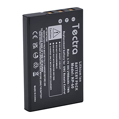 Tectra 2-Pack 1900mAh Battery Compatible with Universal Remote Control URC 11N09T NC0910 RLI-007-1 LIT0404, MX-810, MX-880, MX-890, MX-950, MX-980, MX-990, MX 1200 MX-1200, X-8