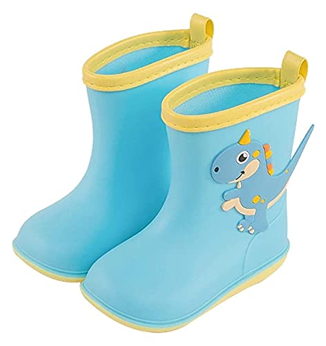 AMDHZ Bottes de Pluie pour Femmes Bottes de Pluie Animale de Dessin animé Bottes de Pluie imperméables antidérapantes Bottes de Jardinage (Color : Blue, Size : 15cm) Cover