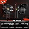 A-Premium Dual Snail Horn High Low Universal Electric Horns - 12V 110dB - Compatible with most Passenger Cars, Commercial/Off-Road Vehicles, Gas Cars, Electric Cars, Motorcycles & Trucks, 80 mm #2