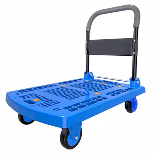 Carrello pieghevole a mano con ruote, carrello da trasporto portatile per magazzino e casa, carro multiuso per traslochi, viaggi e spesa