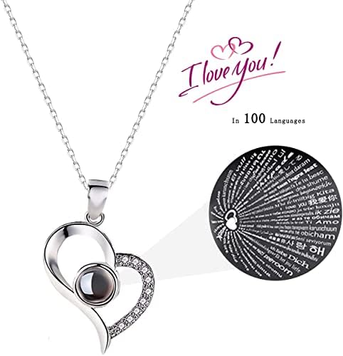 Sumairs Eternal Rose Flowers with Gift Box, Romantic Gifts for Her, 100 languages with Love You Necklace, Best Romantic Gifts for Lover Gift for Her on Valentine's Day Mother's Day Christmas Day