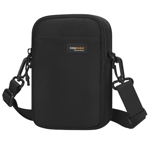 reeyee 1680D Cordura Phone Pouch, Tactical Crossbody Bag, Black