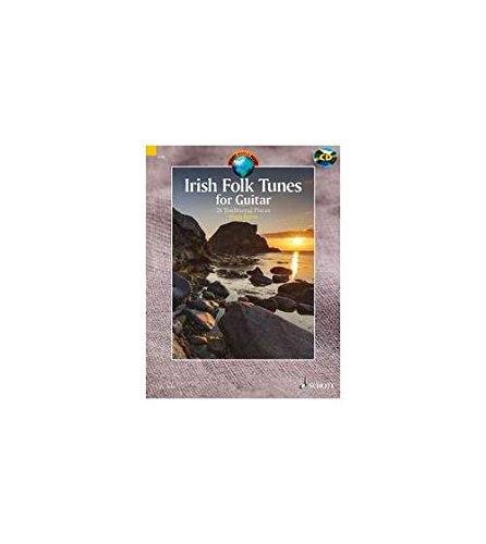 Livre de partitions guitare Irish folk tunes avec 24 morceaux celtiques