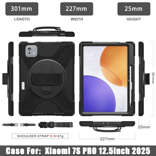 Gerutek Etui odporne na wstrząsy do Xiaomi Pad 7S Pro 12.5" 2025