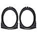 NewYall Set of 2 Left Driver and Right Passenger Side Front Bumper Fog Light Ring Cover