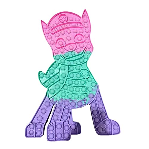 LSGO Pop It Fidget Spielzeug, Push Pop Bubble Sensory Fidget Spielzeug, Pop es Spiel Angst Stress Reliever Squeeze Fidget Pop Spielzeug für Kind und Erwachsene (Schlauer Hund) Cover