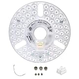 DPXMYG 5' LED Ceiling Fan Light Retrofit Kit,18W,5CCT 3000K/3500K/4000K/5000K/6000K Adjustable,120VAC ETL...