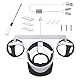 Elegante Headset-Wandhalterung für PS VR2, passend für die meisten Headset-Controller, Aufbewahrungsregal, Kabelschraube, Wandhalterung
