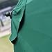 Sunnyglade 7.5' Patio Umbrella Outdoor Table Market Umbrella with Push Button Tilt/Crank, 6 Ribs (Dark Green)
