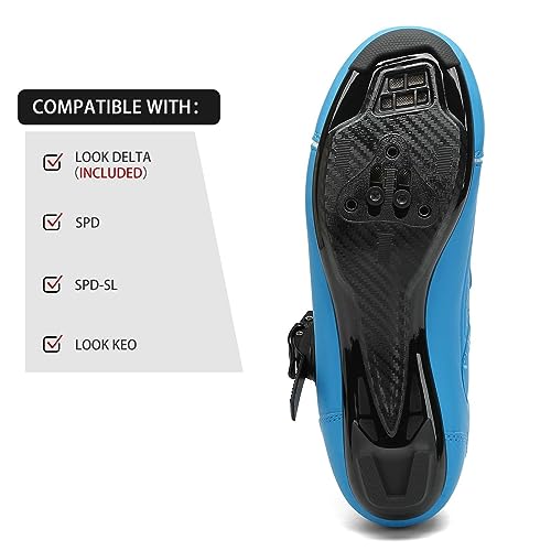 Image of Womens Cycling Shoes Compatible with Peloton Bike Clip in Ladies Indoor Cycling Road Bike Riding Biking Shoes, Pre-Installed Delta Cleats