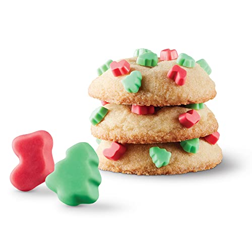 HERSHEY'S CHIPITS Holiday Shape Baking Chips, Red Stocking & Green Tree