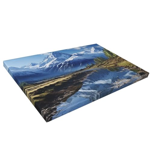 Impression sur toile montagnes enneigées pour illuminer un mur sombre - 7