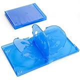 Tapetinel 19mm ブルーレイケース 8枚収納 ×2パック 【合計16枚ディスク対応】 DVD/CD/ゲームソフト 互換 交換用 空ケース 省スペース収納