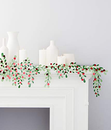 Martha Stewart Greenery Garland with Foil Accents