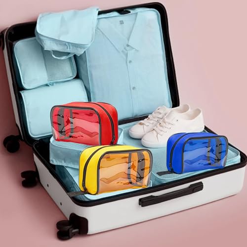 Image of 8 Pcs First Aid Pouches,Color Coded First Aid Medical Kit Medical Pouch with Transparent Window,4 Colors Empty First Aid Bag,Portable Medical Bag for Medical Supplies Travel