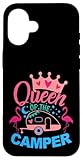 Photo Gallery regina del camper flamingo glamping squad fun camping life custodia per iphone 16 Photo Gallery regina del camper flamingo glamping squad fun camping life custodia per iphone 16