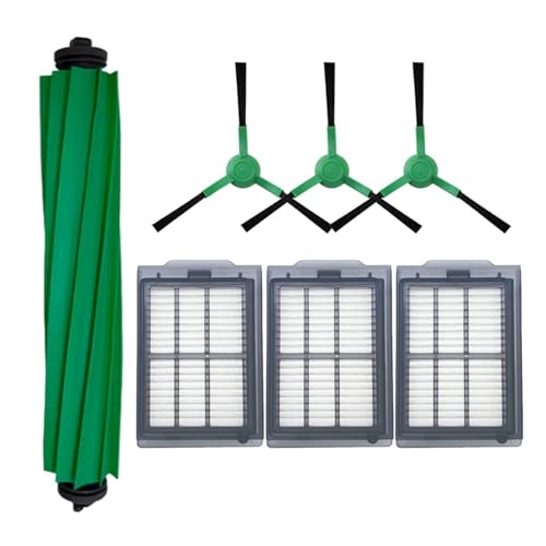 Ersatzteil-Set für iRobot Roomba 405/505 – 3 x HEPA-Filter, 3 x Seitenbürsten, 1 x Hauptbürste, kompatibel mit Roomba Plus 405 Combo & 505 Combo – langlebig, einfach zu installieren