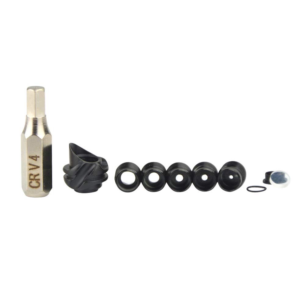 SHARROW Peep Sight 37/45 degrés Aluminium Housing Clarifier Lens 5 Tailles Noyau Intérieur Aperture Kit pour Arc à Poulies