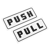 Lurrose Push Pull Türschild Selbstklebend Horizontales Acryl Business Eingangsschild für Türen Wetterfestes für Cafés Shops Büros Einfache