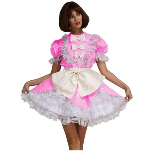 XINLIANYI Uniformes de sirvienta de PVC con manga personalizable