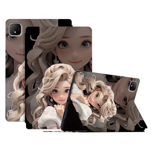 Genérico DayQiQiPu Funda para Honor Pad GT Pro (12,3 Pulgadas, Modelo: ROD2-W69) Princesa Patrón Volteable Cubierta Ultra Fina de Cuero PU con Soporte y Auto Reposo/Activación Tableta Manga,07