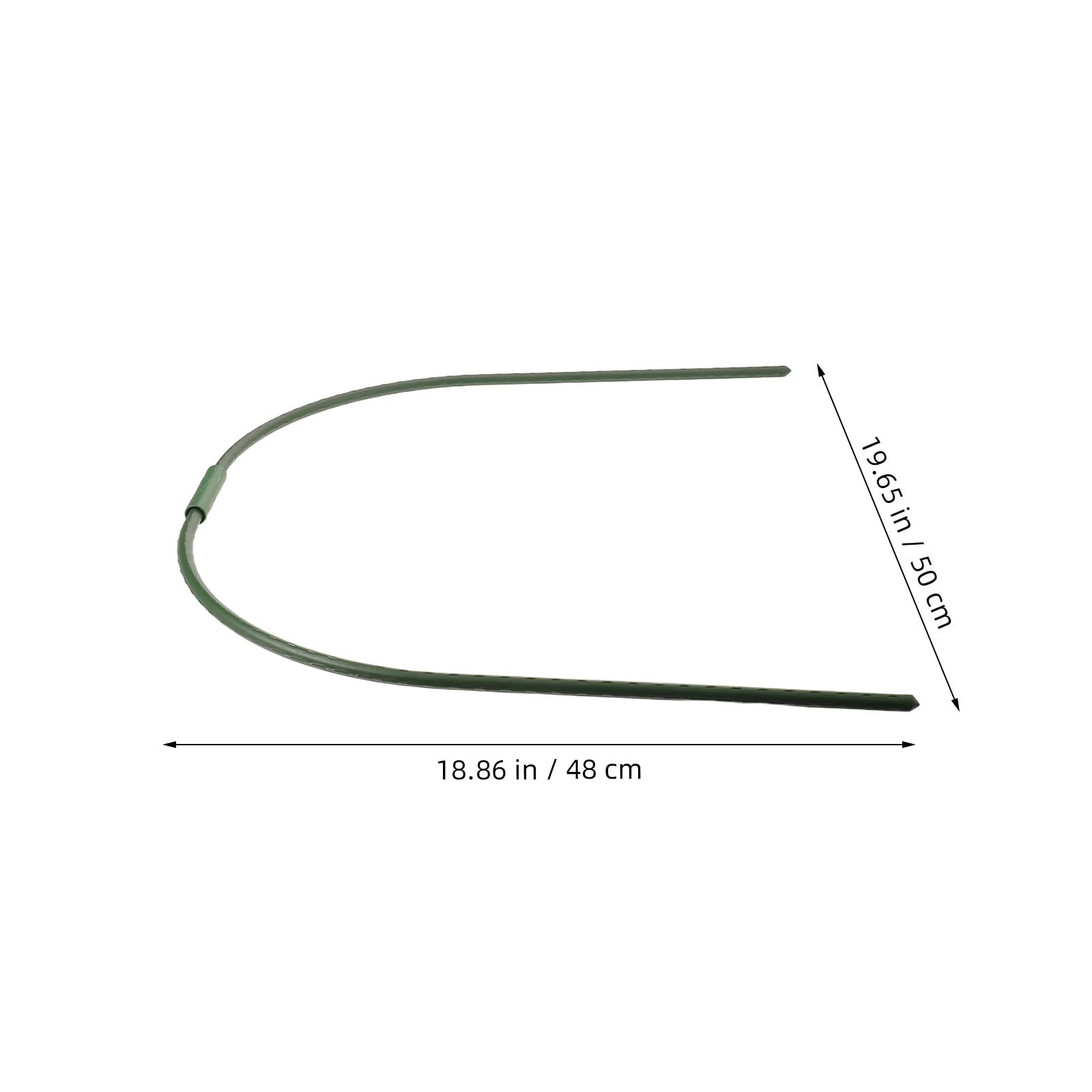 Cadre de Tunnel à Poules Pliable Vert, Lot de 5 pour Jardin