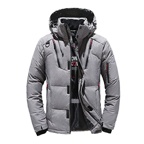 Giacca invernale spessa calda da uomo con cappuccio addensare Duck