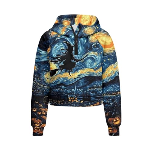 Kids Girls Hoodies Half Zip Up Sweatshirts Long Sleeve Pullover Hooded Tops School Party Outfits with Pockets