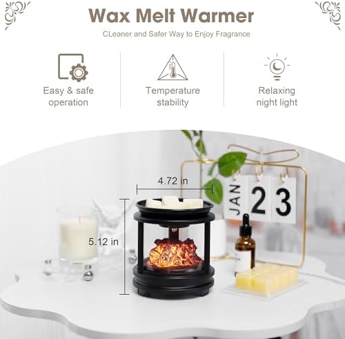 Wax Melt Warmer with Timer,Campfire Wax Warmer,4-in-1 Oil Burner Electric Candle Wax Warmer,Wax Warmer for Scented Wax Melts,Wax Melter Fragrance Warmer for Home Office Bedroom Gifts & Decor - Thumbnail 3