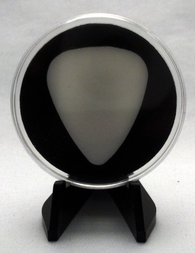 12 "351 Style" Guitar Pick Display Cases & Easels -Made In Usa- Black & White #TOP1