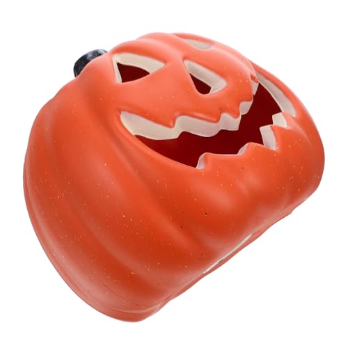 Calabaza brillante de Halloween Milisten linterna de plástico con luces LED interiores