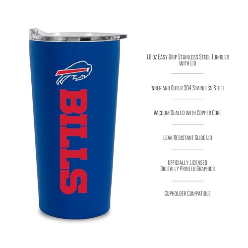 Image of Rico Industries NFL Football Soft Touch, Easy Grip Tumbler