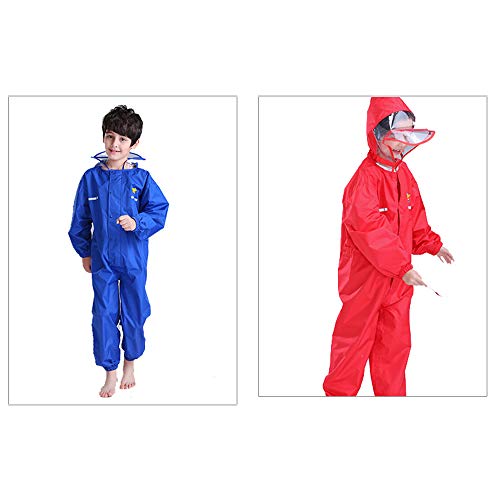 Zwbfu Capa de chuva infantil respirável impermeável para crianças, meninos, meninas, estudantes, cap