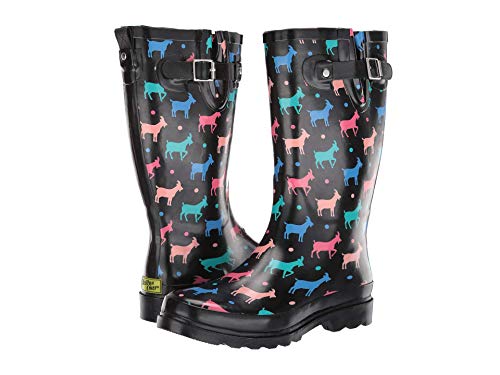 Western Chief Printed Tall Rain Boot Dotty Goat 8 M