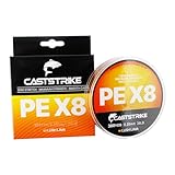 CASTRIKE 編組釣り糸 X ゼロストレッチ スムースキャスティング 高強度 耐摩耗性 スーパーブレイド 海水/淡水/バス/ナマズ/トラウト/鯉釣り(ラッシュラバ, 13.6 kg)