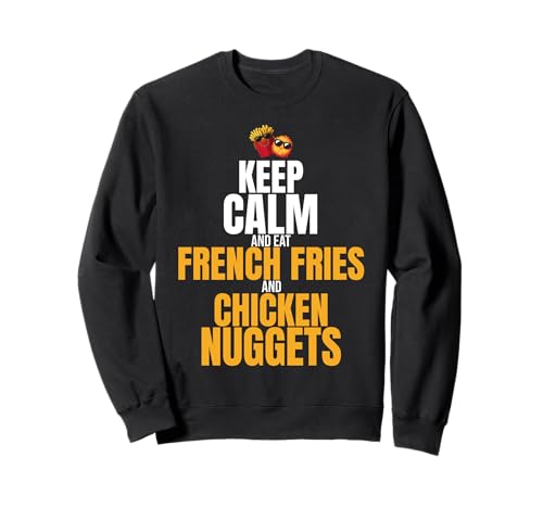 Papas fritas y Nuggets de pollo | Nugget de pollo divertido Sudadera