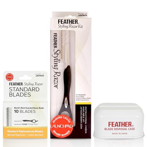 Feather Styling Razor   1 unidad, negro