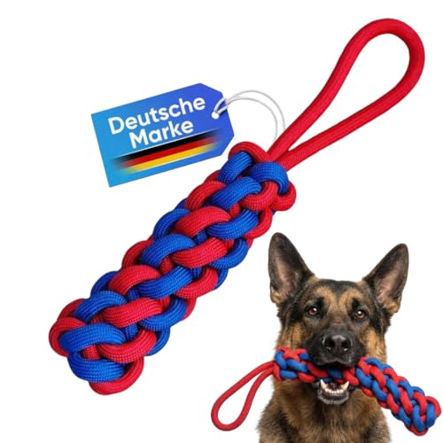 derpruck Hundespielzeug Zerr-& Wurfspielzeug [EXTREM BISSFEST] für große & kleine Hunde | Schwimmendes Wasserspielzeug | Spielzeug für Hunde aus langlebigen Fasern | für Garten & draußen